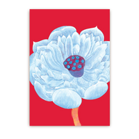 Red Bloom Floral | Postcard